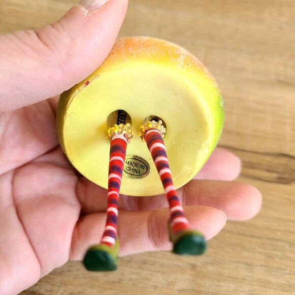 Vintage Department 56 Tutti Frutti Pear Fruit Fairy Angel Christmas decoration. - Picture 4 of 4